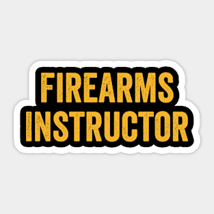 Firearms Instructor Sticker
